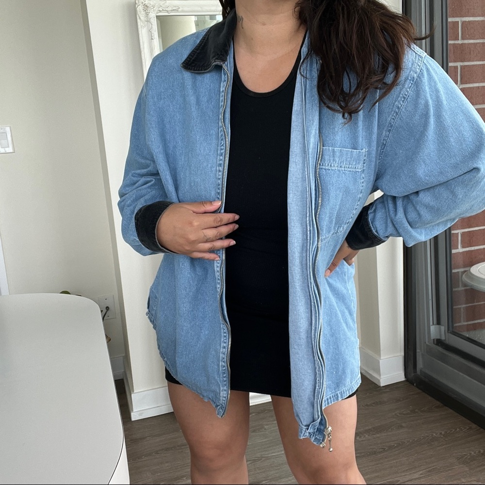 vintage denim long long sleeve - Picture 3 of 7